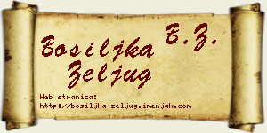 Bosiljka Zeljug vizit kartica